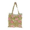 Tote bag en coton imprimé BLOOM 38x40 cm OLIVE