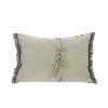 Coussin Etamine 40X55 en lin lavé Anthracite