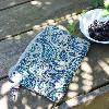 Trousse plate Indienne Indigo Cashemire
