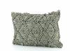 Coussin Macramé Gris