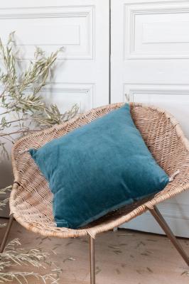 Coussin Lyric 45x45 Bleu orage