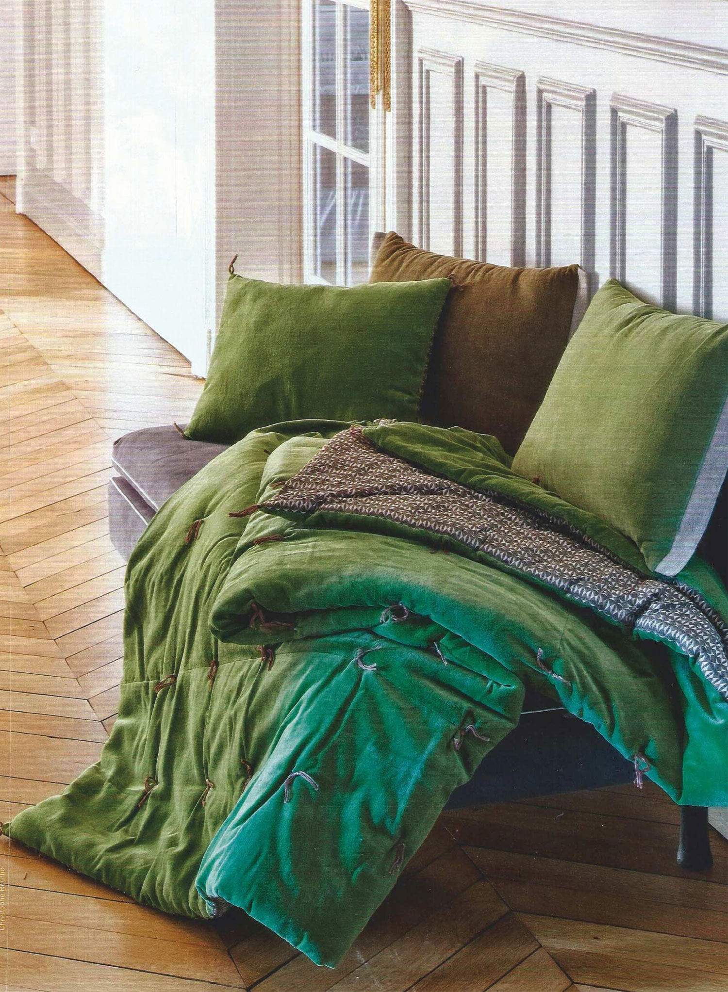 Duvet Tosca Vert amande