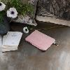 Trousse Plate Large en velours ANEMONE Rose Blush