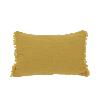 Coussin Etamine 40X55 en lin lavé Ocre