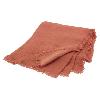 Plaid en lin lavé Etamine - Terracotta