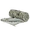 Bout de Lit en velours de coton matelassé Goa Beige