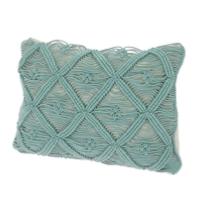 Coussin Macramé Céladon