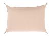 Coussin SOIE, dos en coton imprimé - Blush