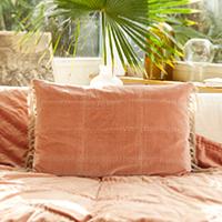 Coussin BOHO 50x75 cm Rose Poudre