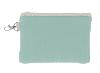 Trousse Plate Large SOIE - Dos en coton imprimé - Celadon