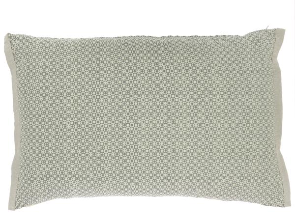 taie d'oreiller soie, dos en coton imprimé - beige