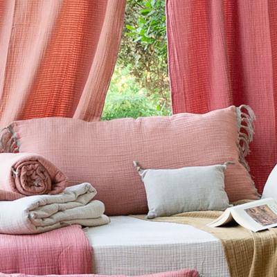 WAVY Housse de Coussin 50x100 Terracotta