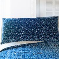 ART DECO Coussins 50X100 INDIGO