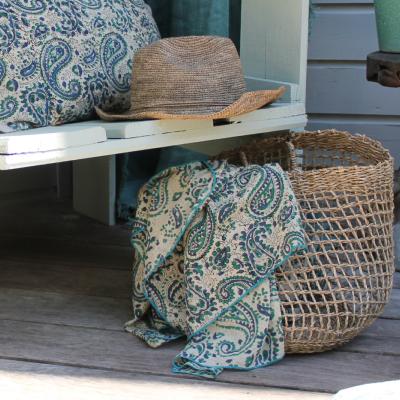 Pareo Indienne Indigo Cashemire