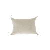 MANOSQUE Housse de coussin 25x35 cm imprimé monochrome Ananbô BEIGE