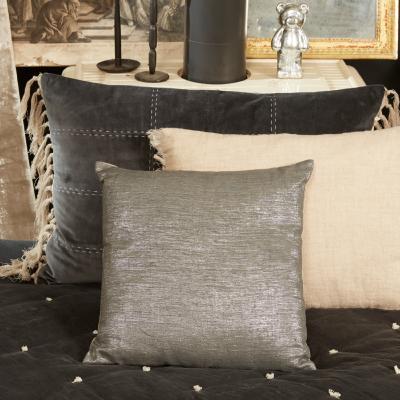 Coussin Platine en Mercure et Lurex 45x45 cm