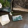 Trousse Plate en velours ANEMONE Celadon