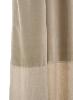 Rideau en velours et lin DUO - Beige