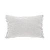 Coussin Etamine 40X55 en lin lavé Blanc