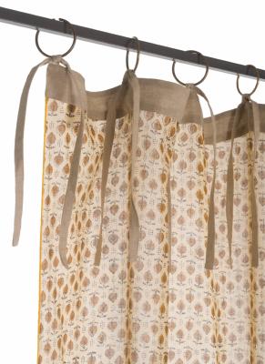 Voile Indienne Ocre Semis