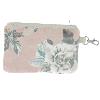 Trousse Plate en velours ANEMONE Rose Blush