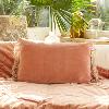 Coussin BOHO 50x75 cm Rose Poudre