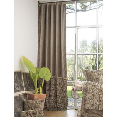Goa rideaux duo doublés en velours  Beige