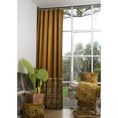 Goa rideaux duo doublés en velours Curry