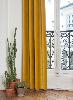 Lyric rideaux doublés en velours Jaune
