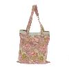 Tote bag en coton imprimé BLOOM 38x40 cm TERRACOTTA