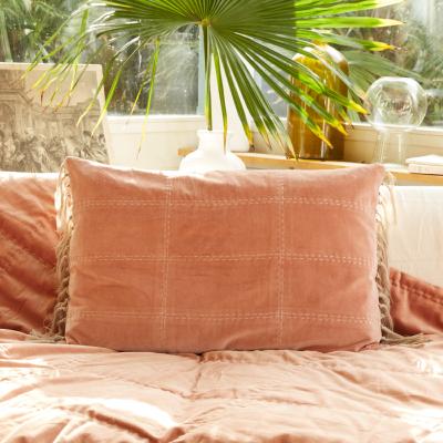 Coussin BOHO 50x75 cm Rose Poudre