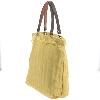 Sac Cabas Médium en lin lavé Ocre - Anses en cuir