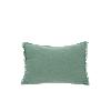 Coussin Etamine en lin lavé 30x45 cm Céladon