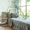 Plaid en velours de coton matelassé Goa Beige