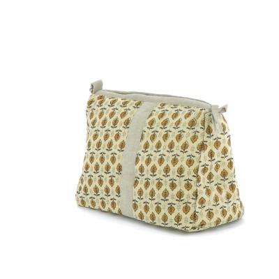 Trousse de toilette Indienne - Ocre Semis