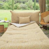 Coussin Lier 50X100 en lin Tabac