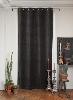 Lyric rideaux doublés en velours  Anthracite