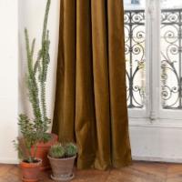 Lyric rideaux doublés en velours Vert Olive