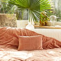 Coussin BOHO 30X45 cm Rose Poudre