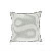 Coussin en coton imprimé PENSEE Eté 45x45 cm GRIS