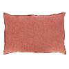 Grand Coussin Etamine en lin lavé 50x75 cm Terracotta