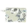 Trousse Plate Large en velours ANEMONE Beige