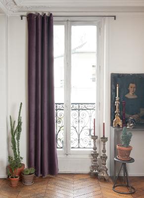 Lyric rideaux doublés en velours  140x280 cm Violette