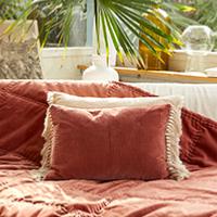 Coussin BOHO 35X50 cm Terracotta