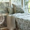 Plaid en velours de coton matelassé Goa Beige