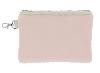 Trousse Plate Large SOIE - Dos en coton imprimé - Blush