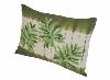 Coussin Brodé en lin Tropical Olive