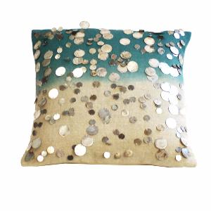 Coussin Gipsy Canard brodé de sequins