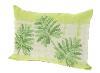 Coussin Brodé en lin Tropical Céleri