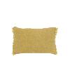 Coussin Etamine en lin lavé 30x45 cm Ocre